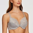 thumbnail image 4 of MELENECA Female Racerback Front Closure Unlined Underwire Bra for Women Gray 44E, 4 of 6