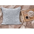 thumbnail image 2 of Modern Fluffy Throw Pillow Cushion Cover, Genius Smart Student Math Geometry Science Numbers Formules Image Art, Decorative Square Accent Pillow Case, 20" x 20", Dark Purple and White, by Ambesonne, 2 of 5