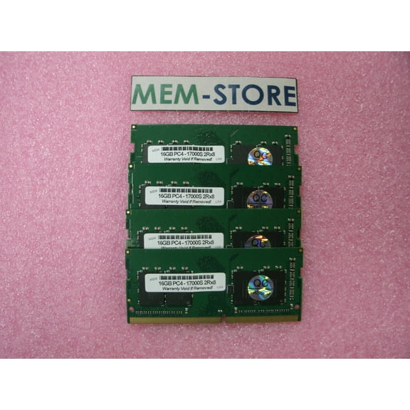 64GB (4x16GB) DDR4- 2133 PC4-17000S SODIMM Memory Lenovo Thinkpad p50 p70 6th gen (3rd Party)