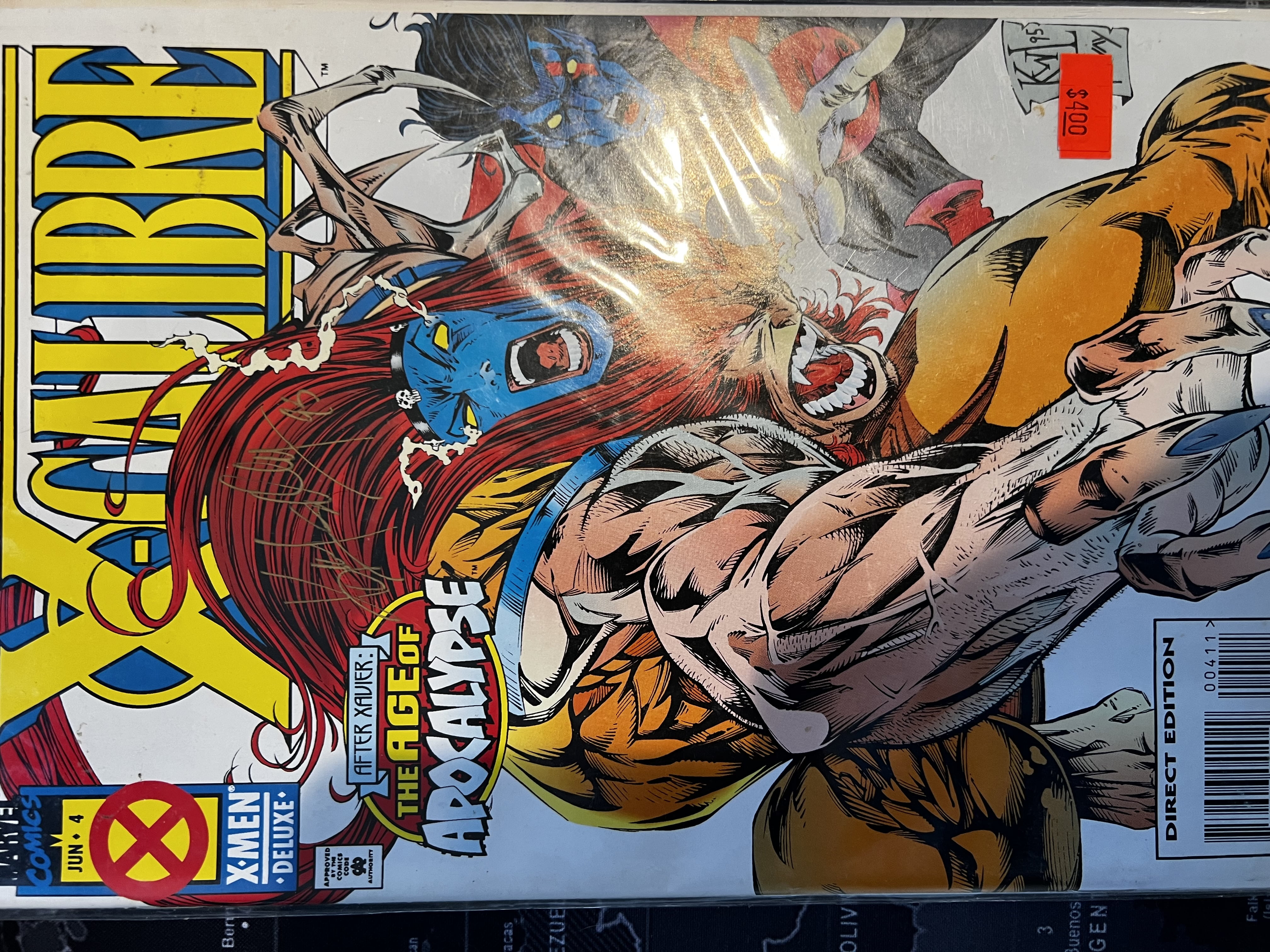 X-Calibre #4 Age of Apocalyse NM X-Men Signed Ken Lashley