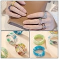 thumbnail image 4 of 4 anillos de resina sencillos y modernos para dedo, decoración unisex, regalo de joyería, 4 of 5