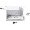 thumbnail image 2 of LazBlinds Faux Wood Blinds Accessory Set - 1 Pair of Mounting Metal Brackets, 1 Middle Lifting Bracket, 12Pcs Expansion Tubes and Screws, 2Pcs Plastic Clips, 2 of 3
