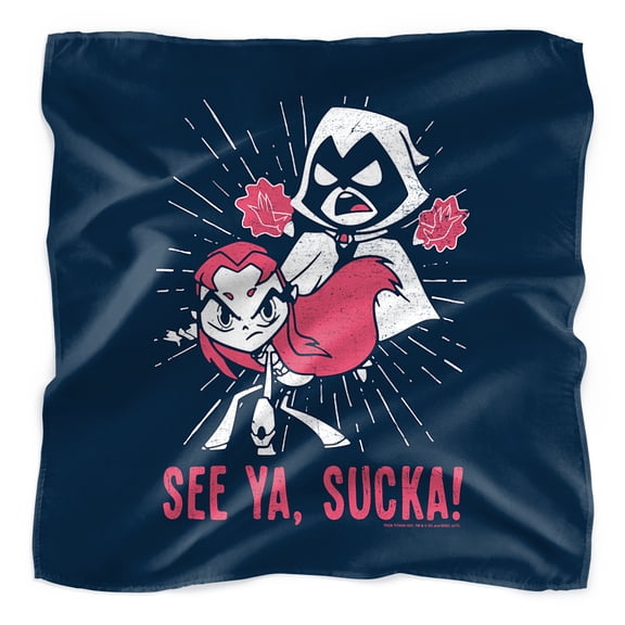 Teen Titans Go! Raven & Starfire Suckas Bandana (21 in x 21 in)