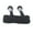 Black, variant on Miorin Under $5 Headbands for Women's Hair Accessories, Women Fluffy Elastic Hairband, Cute Panda Ear Headband for Women, Soft Plush Hair Band Daily Wear, White Heardband