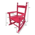 thumbnail image 4 of LoLado Children's Rocking Chair-Indoor or Outdoor-Suitable for Kids-Durable, Rose Red, 4 of 7