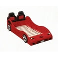 thumbnail image 7 of Colen Red Finish Twin Car Bed with LED Lights and Comfort - No Box Spring Needed, 7 of 7