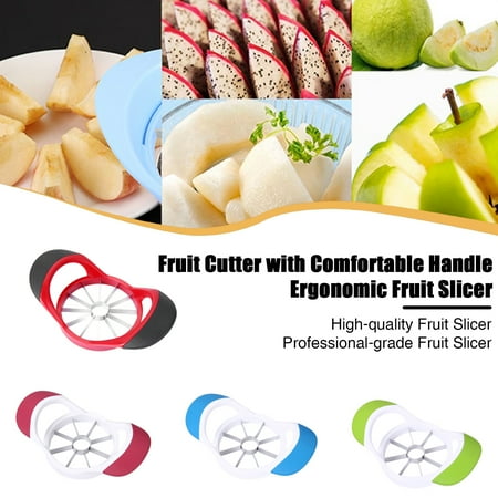 

Yanerim Fruit Cutter Time-Saving 8/12-Blade Fruit Slicer Multifunctional Stainless Steel Pear Cutter And Divider Comfortable Handle Design Quick Fruit Cutting Tool
