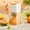 Orange66, variant on Iumwxz Cold Brew Pitcher with Lid, Wide Mouth Beverage Container for Iced Tea and Fruit Drinks, 1.8 Liter Capacity Plastic Carafe with Handle for Refrigerator Storage and Parties