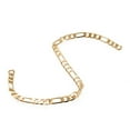 thumbnail image 3 of Brass Curb Chains Figaro Chains Soldered Long-Lasting Plated with Spool Real 18K Gold Plated Links: 8x5.5x1mm and 13x5x1mm 16.4 Feet(5m)/roll, 3 of 4