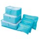thumbnail image 1 of Bolsa de almacenamiento de viaje de 6 piezas, bolsa organizadora de equipaje de alta capacidad, contenedor portátil, estuche de almacenamiento impermeable (azul cielo), 1 of 5
