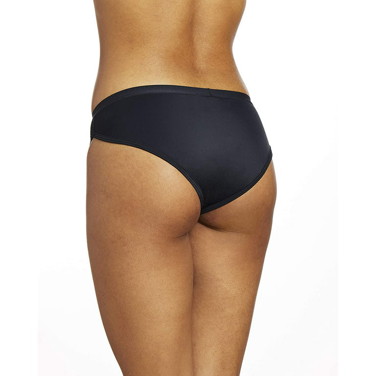 Thinx Womens Underwear Hiphugger Moderate Period Briefs Black Size