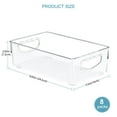 Loobuu Clear Plastic Pantry Organizer Bins, 8 PCS Stackable Food