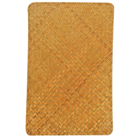 

Woven Table Placemats Protective Coaster Kitchen Placemat Tableware Plate Mat (Light Orange)