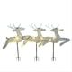 thumbnail image 1 of Set of 3 Pre-Lit White Reindeer with White Lights Standing Reindeer, 1 of 5