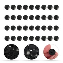 SKISUNO 500Pcs Screw Cap Covers for Wall and Furniture Holes in Black