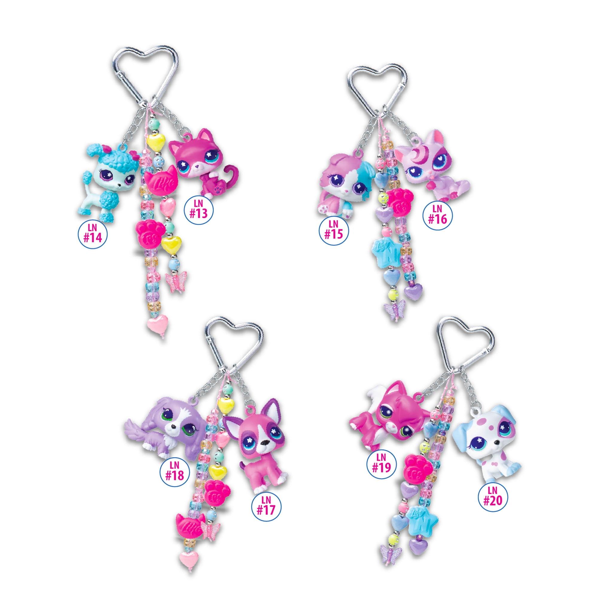 Littlest Pet Shop x like Nastya Besties DIY Bag Charms for Kids Age 4+