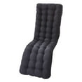 thumbnail image 1 of Cojín reclinable de poliéster para silla mecedora, color liso, para silla de oficina Negro B, 1 of 6