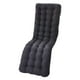 thumbnail image 1 of Cojín reclinable de poliéster para jardín, grueso, para asiento de oficina alto, para exteriores Negro B, 1 of 6