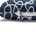 thumbnail image 4 of Navy Pet Bed, Under the Sea Atlantic Ocean Inspired Tangled Boat Ship Marine Ropes Image, Resistant Pad for Dogs and Cats Cushion with Removable Cover, 24" x 39", Navy Blue and White, by Ambesonne, 4 of 4