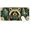 Raccoon Coffee Cup, variant on Desk Mat Large Mouse Pad (35.4 x 15.7 In), Block Wall Extended Gaming Mousepad with Stitched Edges for Office/Home