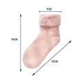 thumbnail image 5 of Lovskoo Womens 4 Pairs Woolly Socks Fleece Fluffy Low Cut Winter Plush Socks Warm Sleeping Socks Solid Heat Socks Cute Novelty Crew Socks Pink, 5 of 5