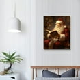 thumbnail image 3 of FLORID 16x20 in / 12x16 in Vintage Christmas Wall Art Home Decor Santa Claus Snowman Poster Canvas Print Christmas Tree Pictures Winter Wall Decor Gallery for Living Room Bathroom Wall Aesthetic Gift, 3 of 4