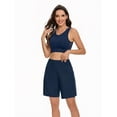 thumbnail image 2 of Women's 6.9" Swim Board Shorts, High Waisted with Liner & Pockets, Quick Dry, 2 of 7