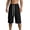 A Black, variant on Athletic Shorts for Men With Pockets Summer Thin Workwear Shorts Loose And Casual Straight-Cut Sports -Dry Cropped Pants Khaki M