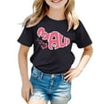 thumbnail image 1 of TZEWGL T-Shirts pour Enfants Col Rond Manches Courtes Amples Imprimé Graphique Blouse pour Nouveau-Nés Taille 3-4T, 1 of 3
