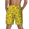 thumbnail image 3 of Kdxio Ducky Cartoon Animal Yellow Print Men'S Swim Trunks With Compression Liner 7 Inch Inseam Quick Dry Swim Shorts, 3 of 7