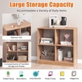 thumbnail image 6 of Giantex 4-Cube Bookcase, Freestanding Open Bookshelf, Storage Wooden Display Shelf, Natural, 6 of 8