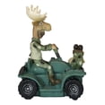 thumbnail image 6 of Rustic Western Elk Moose With Captured Man Hunter Driving ATV Car Figurine, 6 of 9