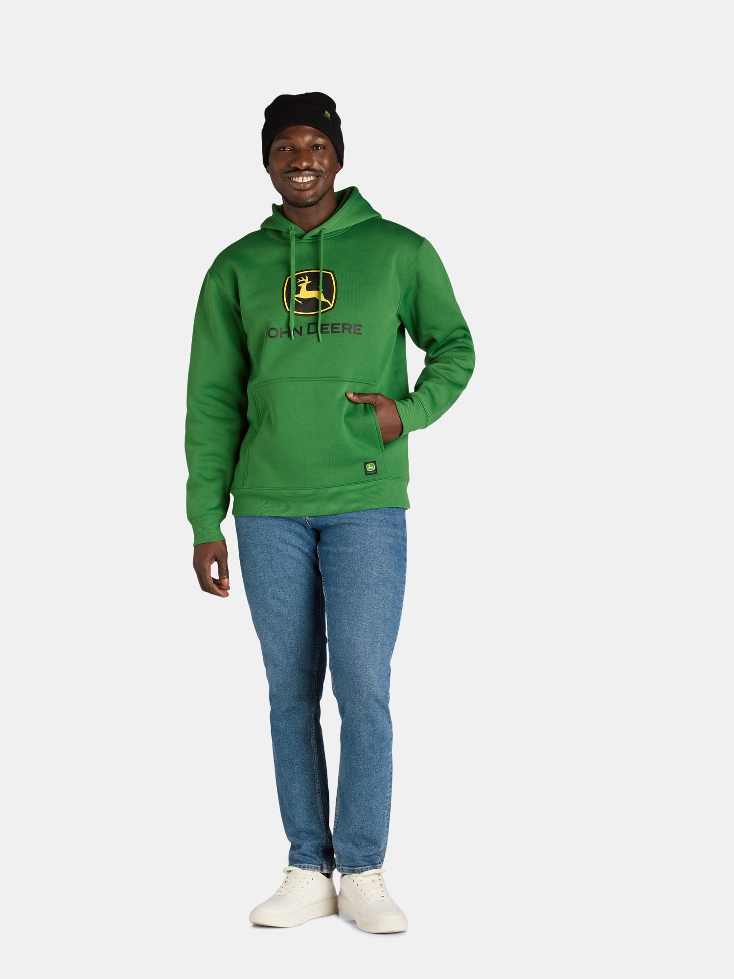 John Deere Work Hoodie Beanie Set