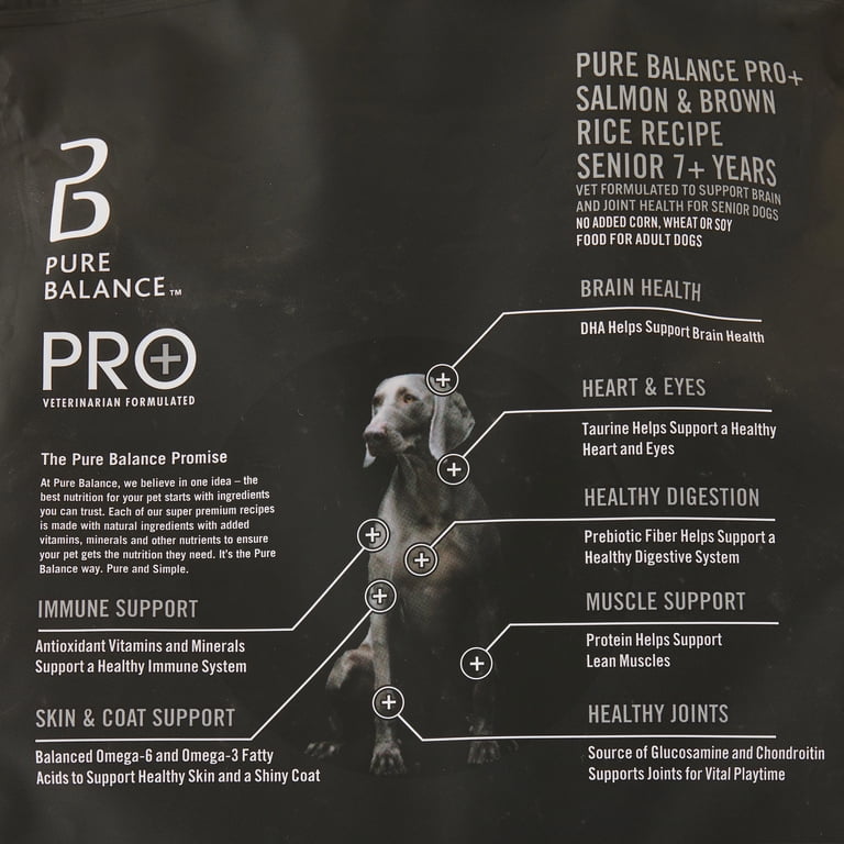 Pure Balance Pro+ Senior Salmon and Brown Rice Dog Food, 8 lb photo 8