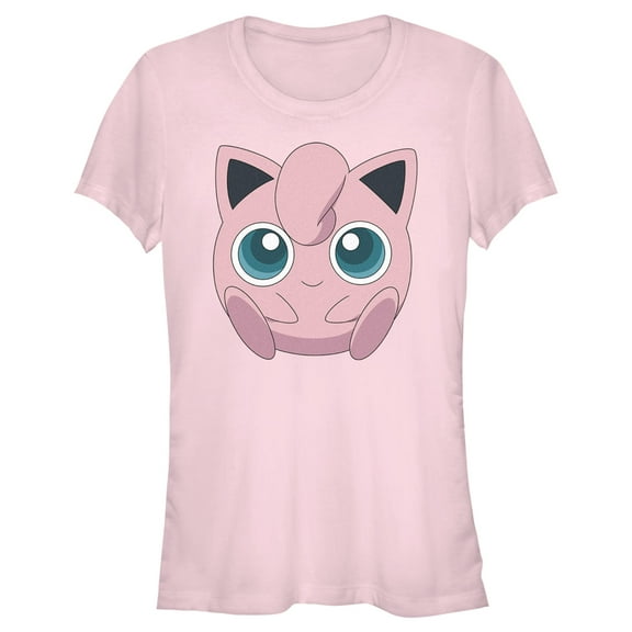 Junior's Pokemon Cute Jigglypuff Graphic Tee Light Pink Small