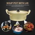 thumbnail image 3 of 1 Set Hot-pot Pot Double Handle Cooking Pot Aluminum Wok with Spoon, 3 of 8