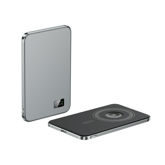New Ultra thin Alloy Powerbank Magnetic Power Bank Wireless Fast Charger For Magsafe Backup battery For iWatch Serise iPhone 16