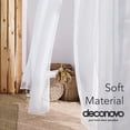 thumbnail image 5 of Deconovo White Sheer Curtains 72 inch Length Grommet Voile Drape Curtains for Living Room 2 Panels 52x72 inch, 5 of 6