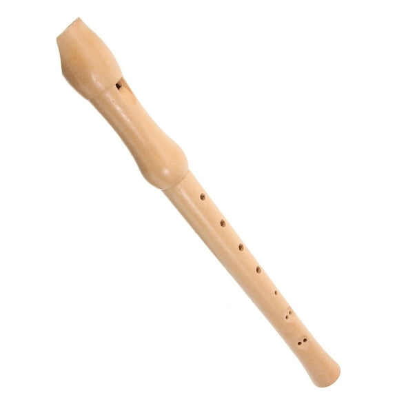 NICEXMAS Beige Wood Recorder Instrument for Music Playing with Accurate Tones