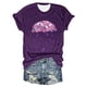 thumbnail image 2 of Fiudx Ofertas y Liquidaciones Top de Manga Corta con Cuello Redondo y Estampado Del Día de La Independencia para Mujer, 2 of 3