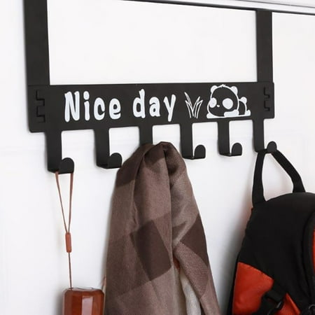 

Deal of The Day Dvkptbk Creative Wrought Iron Door Hook No T Race Free Punching Storage Rack