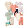 Garanimals Baby Girl Long Sleeve Mix & Match Outfit Kid-Pack Gift Box, 10-Piece, Sizes 0/3M-24M