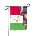 thumbnail image 5 of Flag Waving American Flag Tajik Tajikistan U.S.A Friendship Patriotic Proud Garden Flag, Double-Sided Decorative Outdoor Flag, Patriotic Polyester Yard Flag 12 x 18 in, 5 of 5