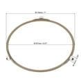 thumbnail image 2 of Uxcell Microwave Oven Glass Turntable Support Circle Fittings Roller Bracket Light Brown 2 Pcs, 2 of 6