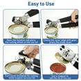 thumbnail image 5 of Heavy Duty Stainless Steel Smooth Edge Manual Hand Held Can Opener With Soft Touch Handle, Rust Proof Oversized Handheld Easy Turn Knob, Kitchen Accessories, Home Kitchen Items, 5 of 8
