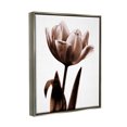 thumbnail image 3 of Stupell Blooming Tulip Silhouette Botanical & Floral Photography Gray Floater Framed Art Print Wall Art, 3 of 6