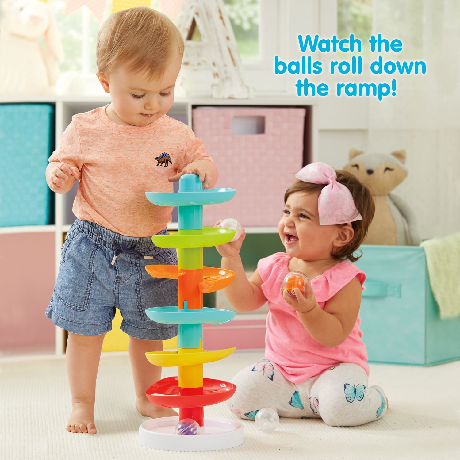 Kidoozie Whirl 'n Go Ball Tower - Interactive Developmental Toy for Children Ages 9-24 months