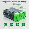 thumbnail image 3 of BOTKK 2.5Ah Replacement for EGO 56V Lithium Battery BA2800T BA2800 2500mah with Fuel Gauge, Compatible with Ego Power Tools, 3 of 4