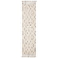 thumbnail image 3 of SAFAVIEH Casablanca Eunice Geometric Diamonds Shag Area Rug, Ivory/Grey, 5' x 8', 3 of 7