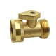 thumbnail image 1 of 1 paquete de válvula de cierre de latón para manguera de jardín, conector de manguera de agua de alta resistencia, adaptador de manguera para grifo con válvula de bola de cierre, 1 of 5